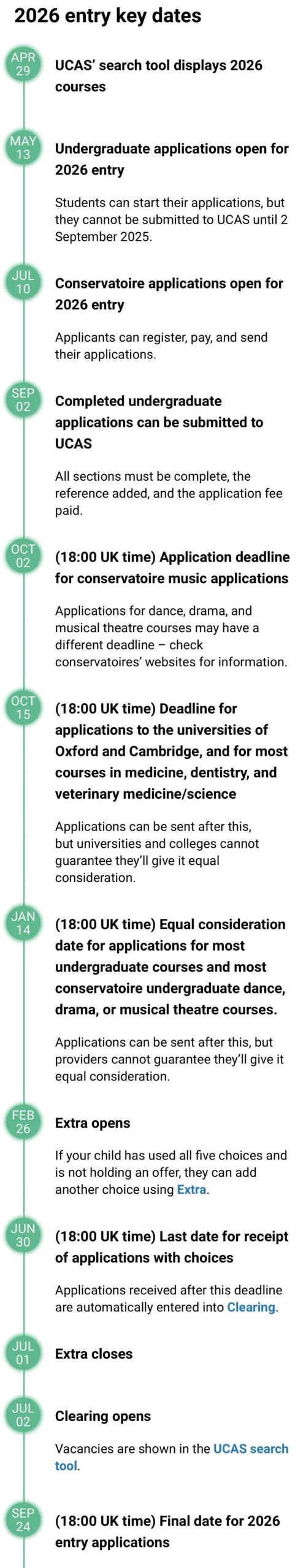 UCAS更新英本申请时间轴！2027Fall竞争提前起跑？