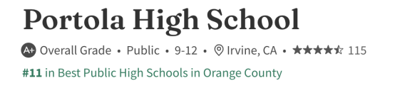 美国公立校系列｜Portola High School：尔湾学区新一代高配置公立高中