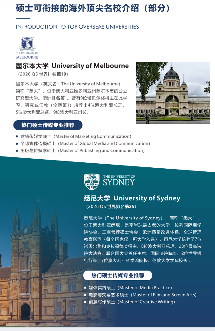 3+0中外合作办学|上海视觉艺术学院-英国桑德兰大学3+0/3+1国际本硕项目2026招生简章！