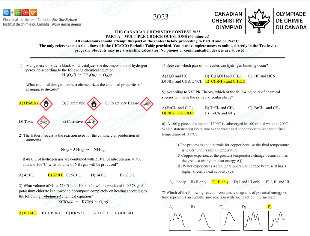 2026UKChO真题答案解析出炉！附UKChO分数线/评分标准/考后规划~