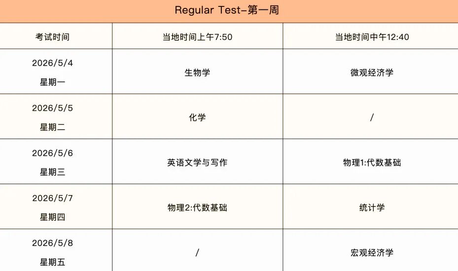 AP考生必看！2026年大考时间+超全备考攻略来了！