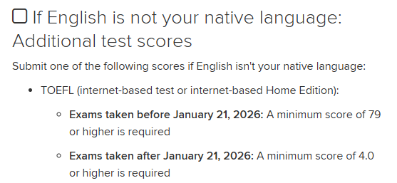 康奈尔官宣接受新托福！UMich等5所大学明确新托福要求！