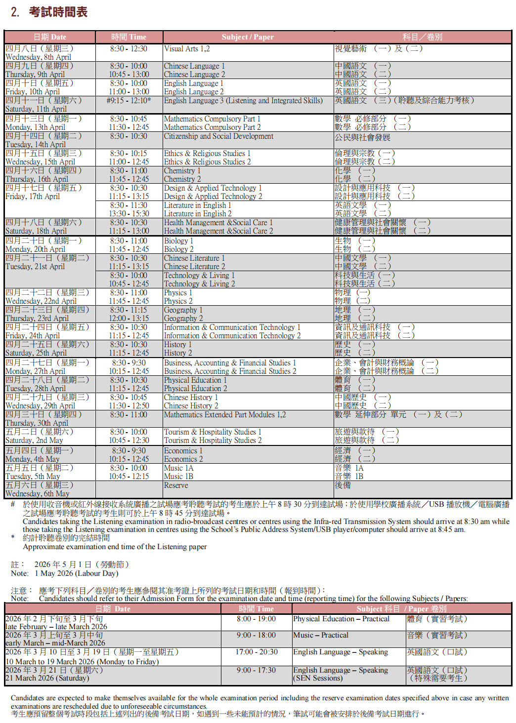 DSE考试资格有变！“与考学校”的含金量还在不断上升！附2026年DSE考生手册
