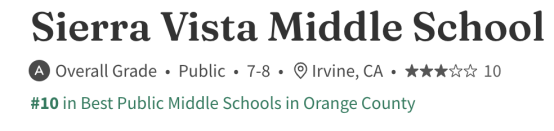 美国公立校系列 | Sierra Vista Middle School