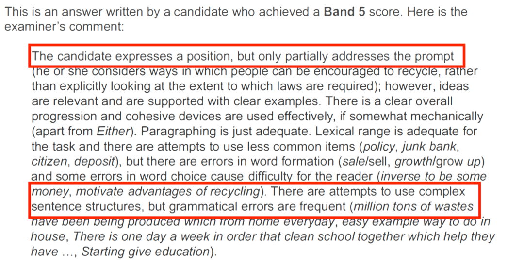 中国考生雅思写作平均5.8；5分段的文章是怎样的？为什么说它是参与分？