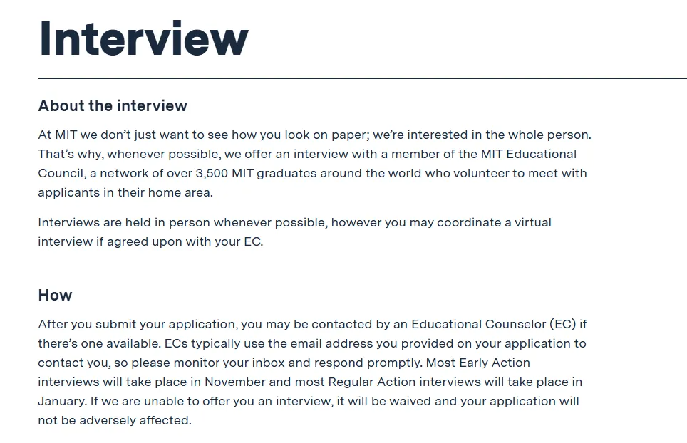 【美国留学】美本面试常见类型盘点，附：26Fall美本TOP30面试政策汇总！