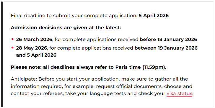 2026法国留学申请时间批次最新汇总！公立大学、高商、巴政、工程师学院、艺术院校...