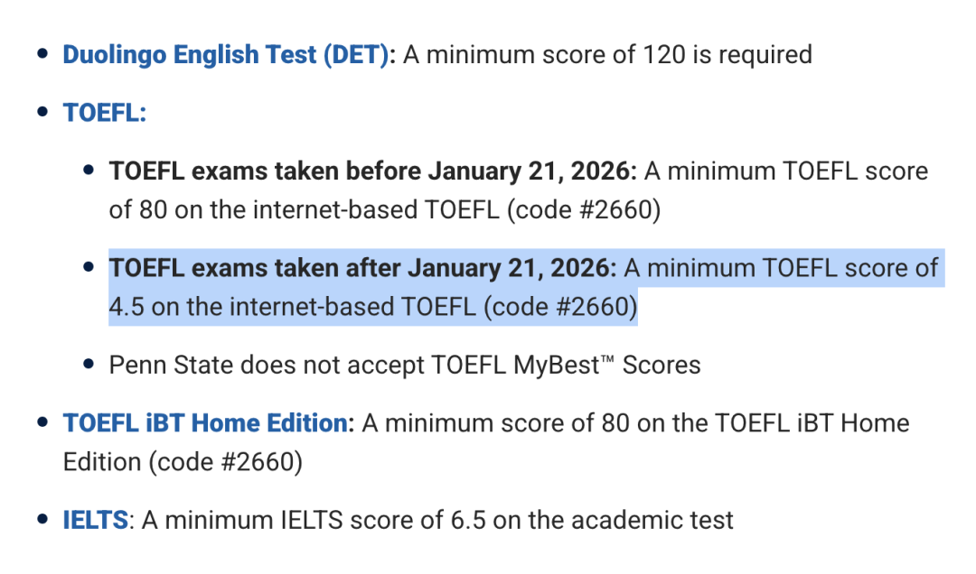 Cornell、UMich、USC等名校集体更新成绩要求！2026新托福6分制出炉