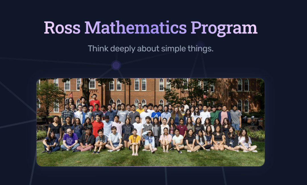 2026｜全美三大爬藤数学营，罗斯ROSS数学营已正式开申！今年截止日期提前！