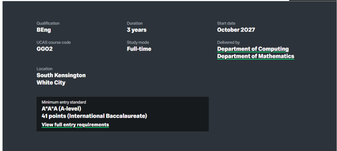 IC突变!新增专业、加测笔试、语言升级……一篇汇总帝国理工学院2027fall本科申请要求！