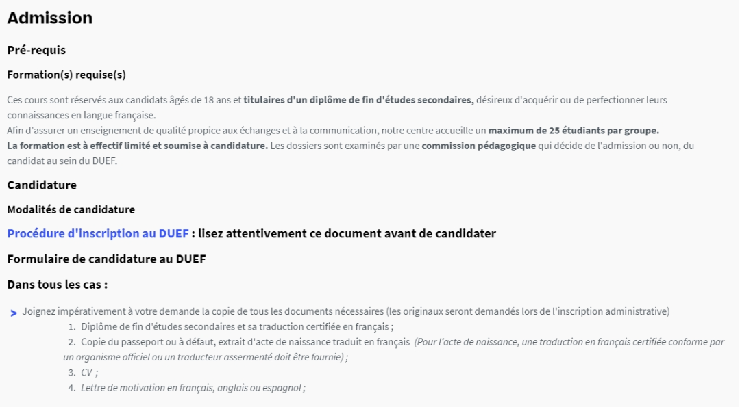 法国西部南特大学i-FLE语言中心：法语DUEF学期课程A1-C2