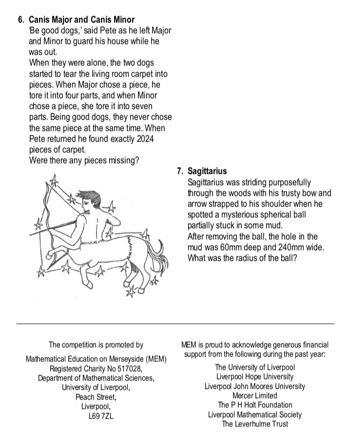 2026年MEM数学竞赛真题出炉