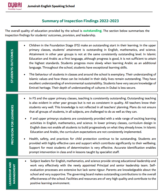2026/27学年 朱美拉英语学校(Jumeirah English Speaking School)入学指南