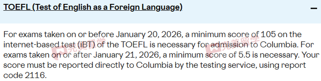 又有两所藤校公布新托福成绩要求 门槛提升
