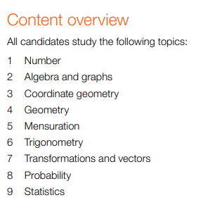 IGCSE数学0580知识点和考试结构分析！附机构IGCSE数学0580课程培训