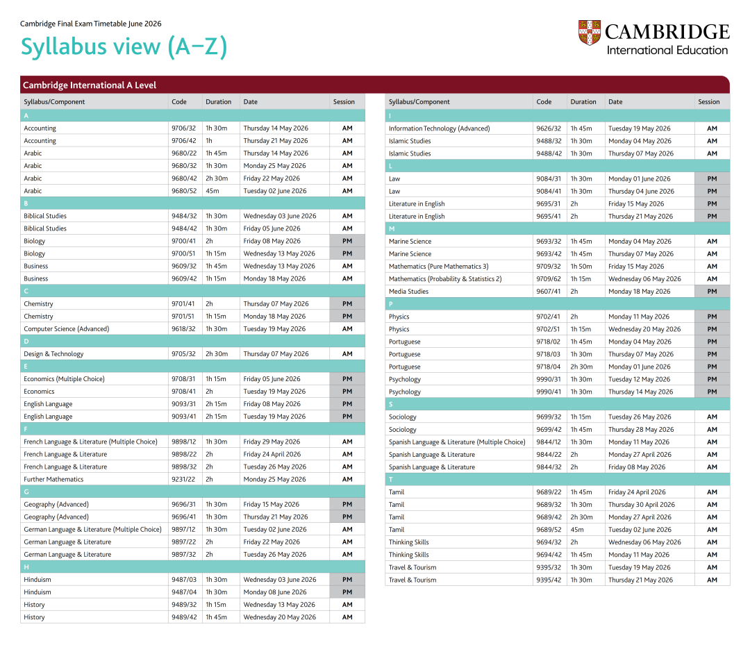 2026全年考试时间表！内含雅思/托福/SAT/AP/IB/A-Level考试安排