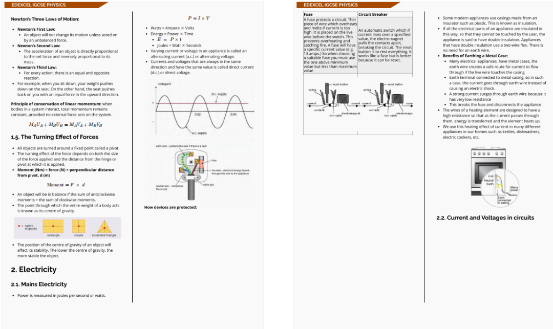 冲刺IG大考，怎么少得了这份爱德思IGCSE物理知识点笔记