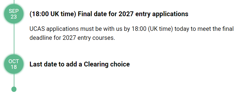 UCAS 2027年英国本科申请线发布！规划从现在开始，关键点全梳理！