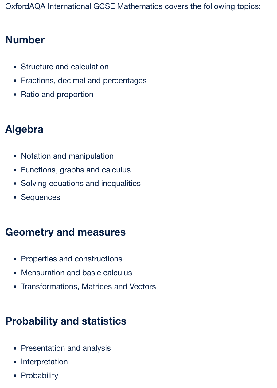 IGCSE数学是国内数学简易版？IGCSE数学考试内容有哪些？