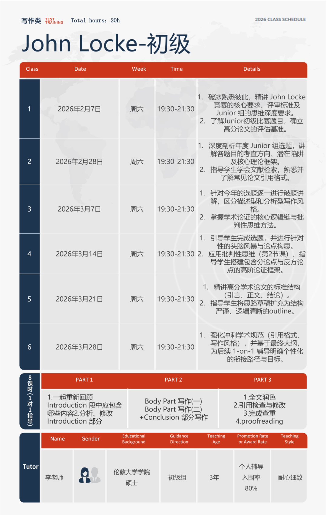 Johnlocke官方时间线出炉：5月提交！超人气导师授课，班课与1V1可选