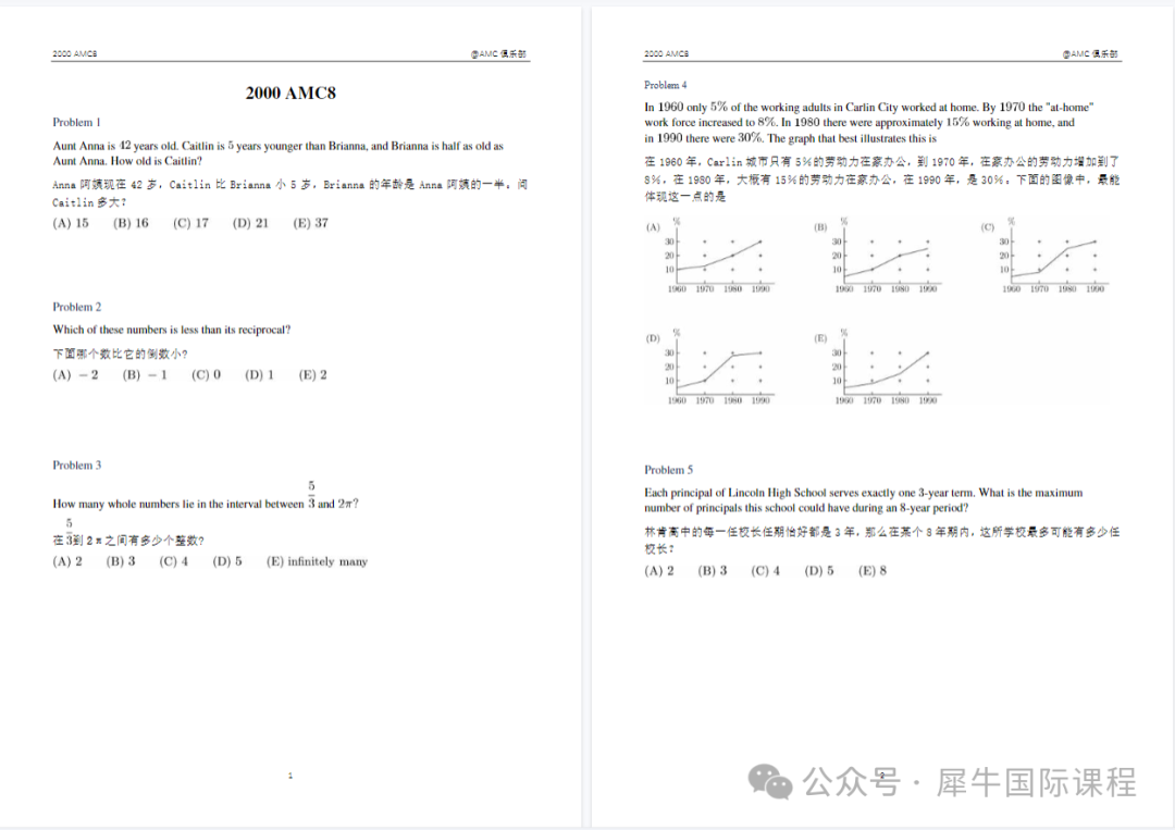 *2026年AMC8考试分数线是多少？文末附AMC8历年真题资料！
