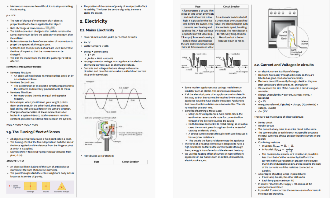 IGCSE物理知识点和考试结构分析，附IGCSE物理知识点笔记+培训课程