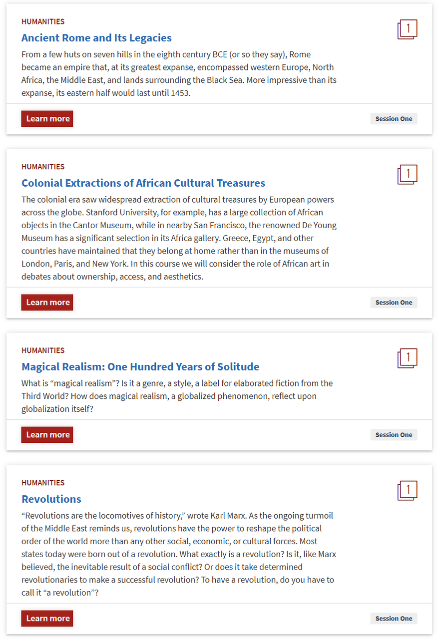 斯坦福人文夏校 SSHI ：究竟凭什么成为藤校申请加分项？