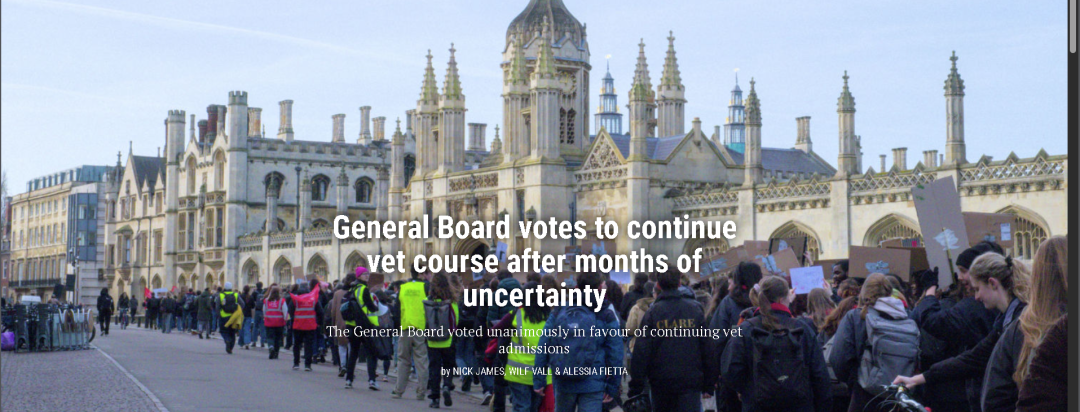 当剑桥大学重新决定保留一个专业