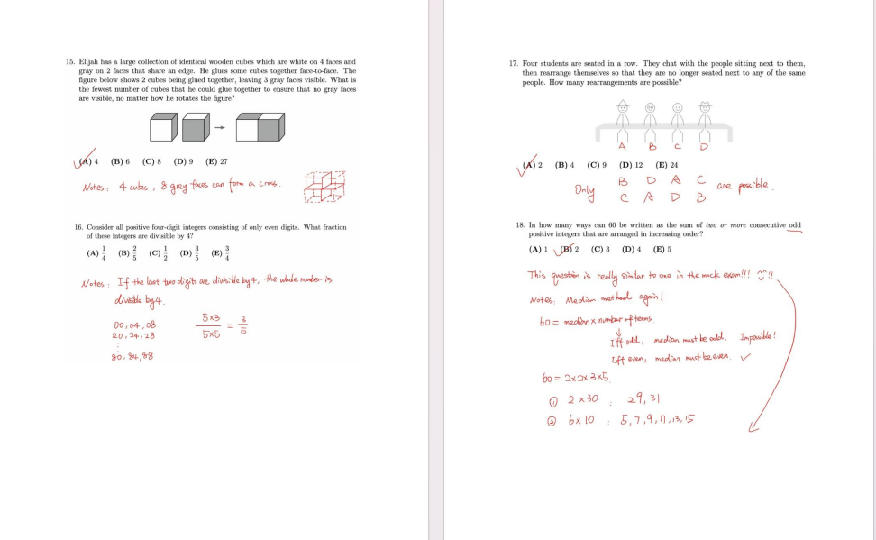 AMC8历年分数线汇总!今年考多少分才能获奖呢?2026年AMC8真题+答案来了~ AMC8历年分数线汇总!今年考多少分才能获奖呢?2026年AMC8真题+答案来了~