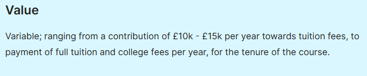 牛剑G5奖学金盘点！27fall中国学生皆可申请
