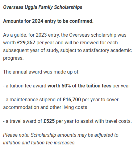 牛剑G5奖学金盘点！27fall中国学生皆可申请