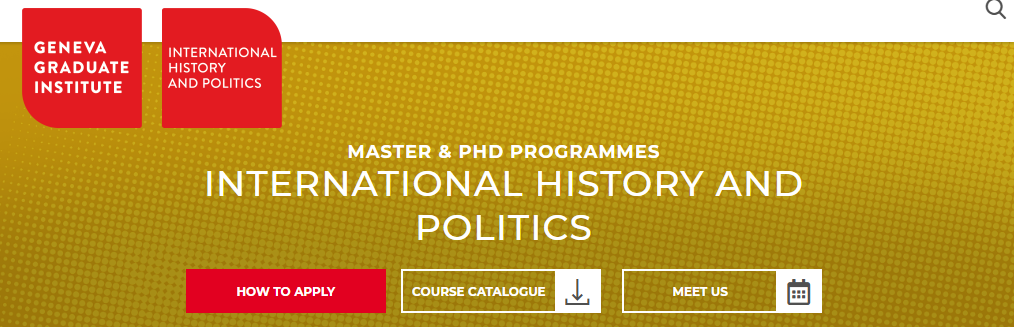 日内瓦国际关系及发展学院IHEID：2年制硕士/4年制博士国际历史与政治