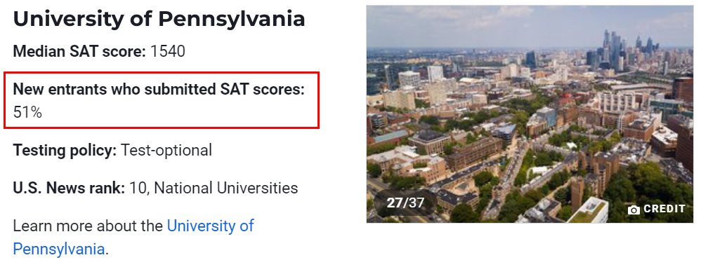 U.S.News发布21所顶尖大学SAT中位数，你的分数还够吗？