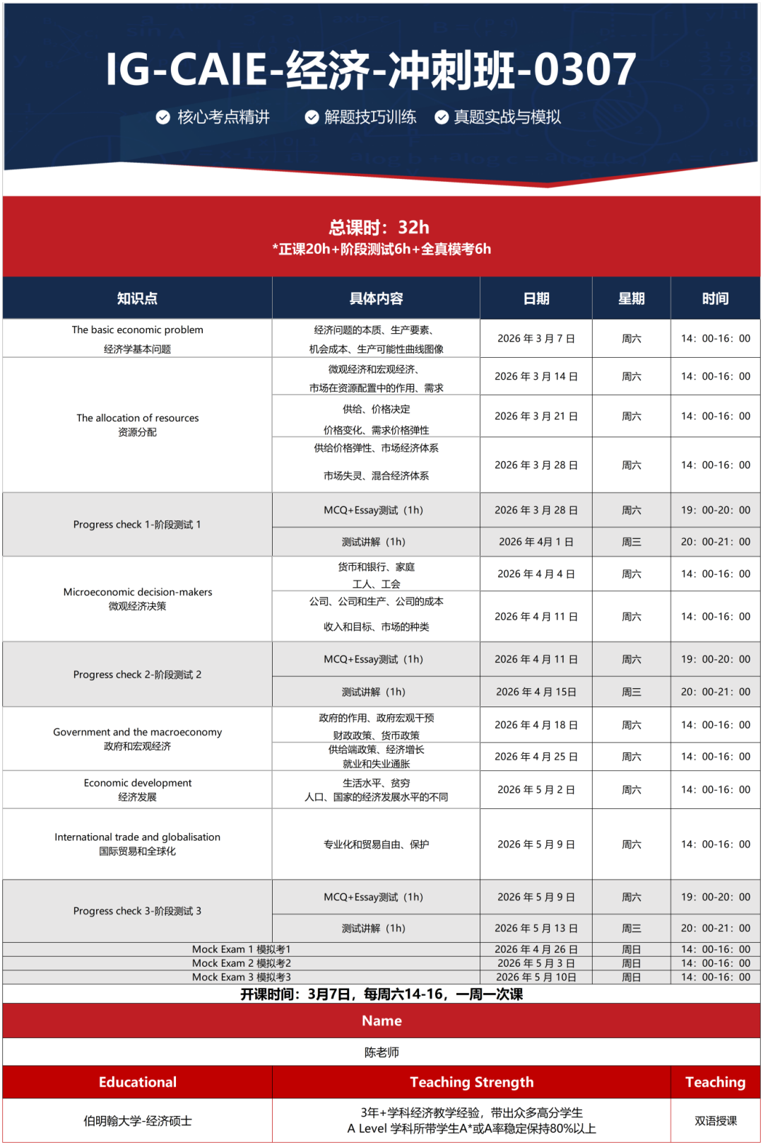 2026年IGCSE大考时间已定！部分内容出现变化！附IG大考冲刺课程~
