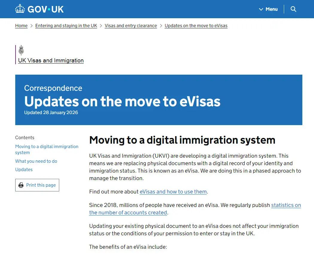 英国官宣！今日起赴英将仅获电子签证 不再签发签证贴纸