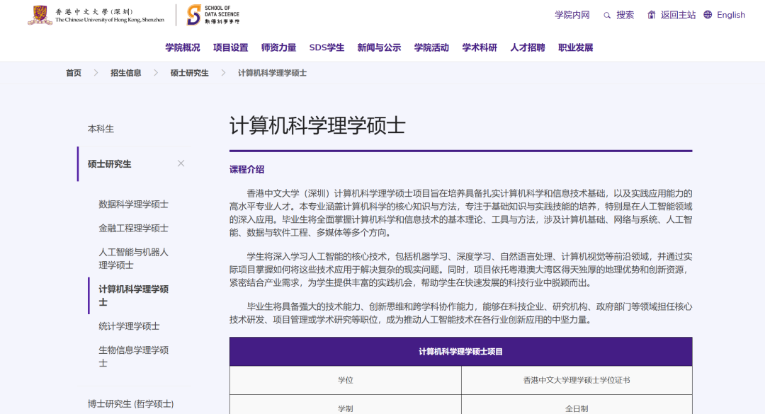 26fall港中深【4月截止】硕士专业汇总! 26fall港中深【4月截止】硕士专业汇总!