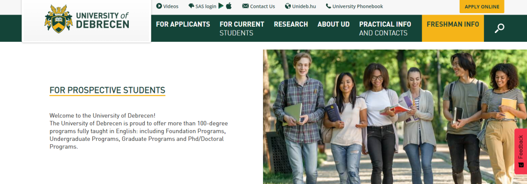 匈牙利留学：性价比之王！德布勒森大学招生简章