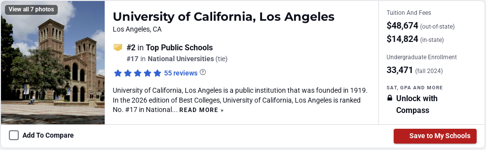 全美最佳「公立大学」排名更新！谁才是真“性价比大学”？“公立双雄”对比...