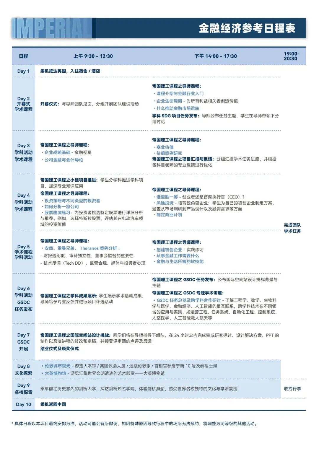 【让文书素材爆棚】帝国理工夏校：数学/工程学/生物医学/金融经济/人工智能可选