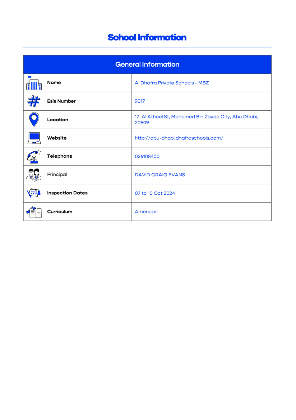 阿布扎比达夫拉私立学校（Al Dhafra Private School Abu Dhabi）入学指南
