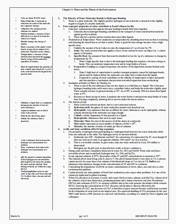 USABO生物竞赛知识点笔记，百度网盘链接下载