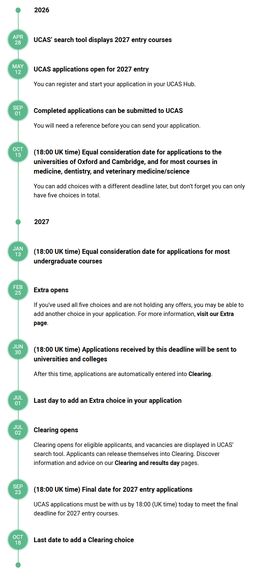 2027英国本科申请时间线发布！从注册到提交英国本科申请关键节点全梳理