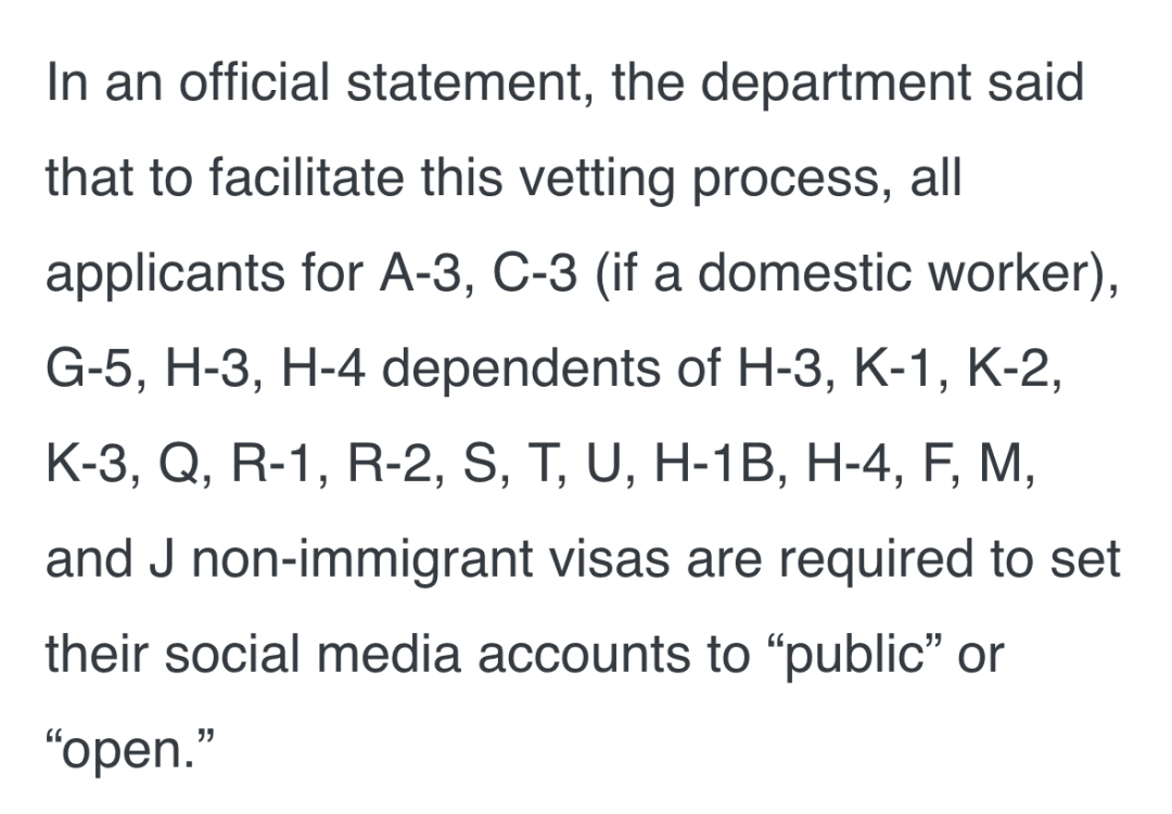 F/J签证全面审查社交媒体!官方要求隐私设置调为“公开”,留学生该如何“排雷”? F/J签证全面审查社交媒体!官方要求隐私设置调为“公开”,留学生该如何“排雷”?