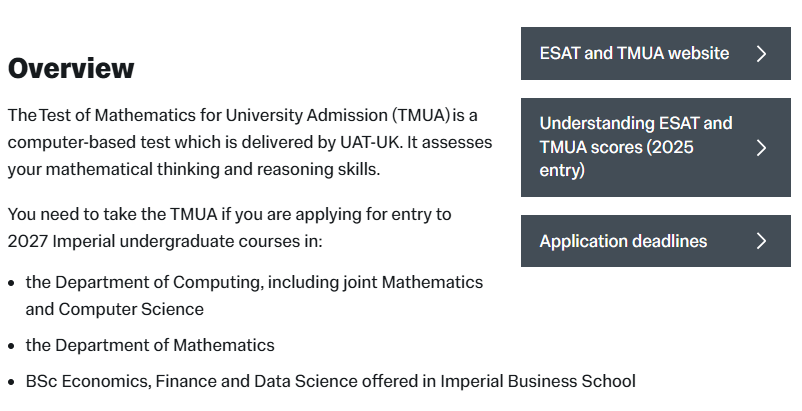 27fall TMUA新政盘点!想申G5这些本科热门专业必考! 27fall TMUA新政盘点!想申G5这些本科热门专业必考!