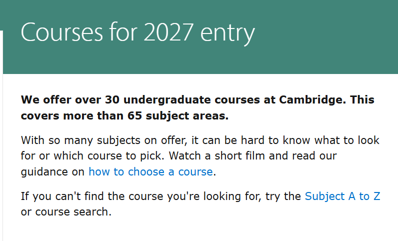 2027fall剑桥新增一大专业！统一放榜时间为2027年1月27日！