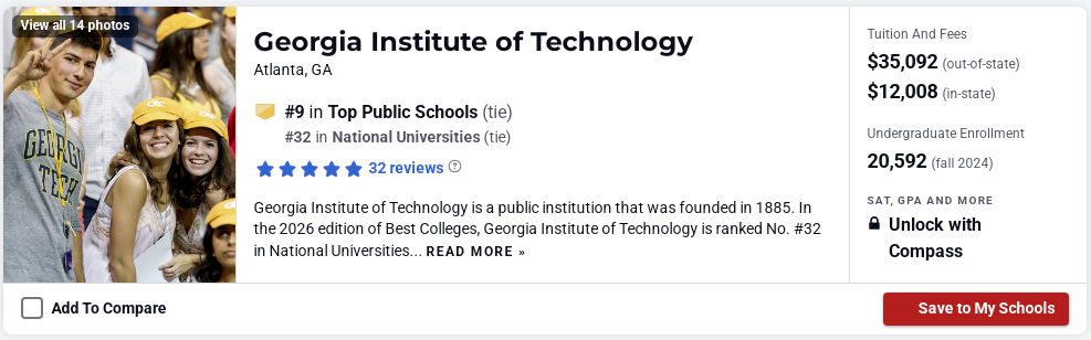 全美最佳「公立大学」排名更新！谁才是真“性价比大学”？“公立双雄”对比...
