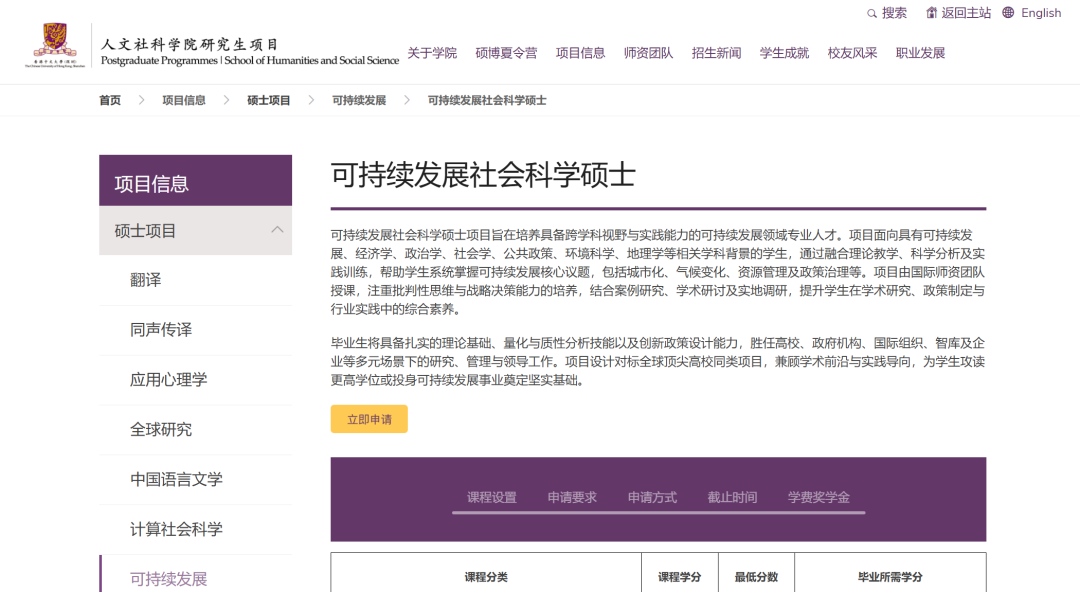 2026fall港中深4月截止硕士专业汇总！