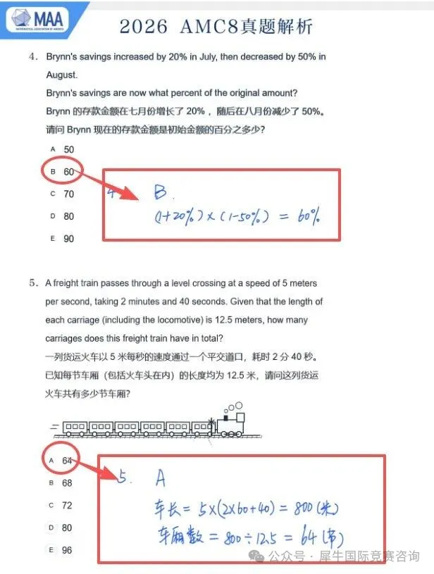 【重磅】2026年AMC8数学竞赛分数线已出！北美分数线又创新高？