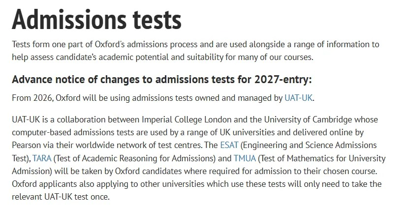 英国留学丨27Fall英本申请必看：笔试大变革，牛剑IC全面对齐，TMUA成核心门槛！