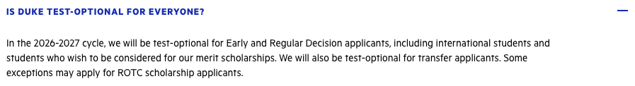 杜克/圣母/埃默里官宣标化可选!全美Top30大学标化政策更新,14所必须交,13所Test-optional 杜克/圣母/埃默里官宣标化可选!全美Top30大学标化政策更新,14所必须交,13所Test-optional